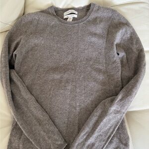 Ellen Tracy 100% Cashmere Taupe Crewneck Sweater Size M